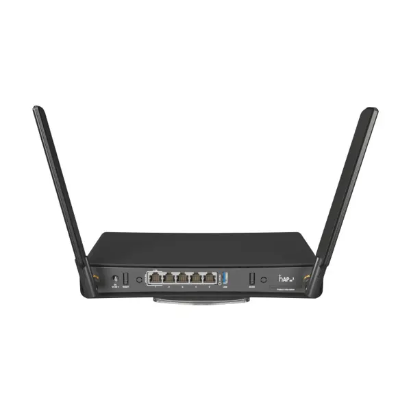 Mikrotik hAP ax3, Wi-Fi 6, C53UiG+5HPaxD2HPaxD, Quad-Core 1.8 GHz CPU, 1GB RAM, 4×Gbit/1×2.5Gbit LAN (PoE In/Out), 2.4GHz/5GHz 802.11ax, Dual Chain, RouterOS L6, desktop kućište, PSU