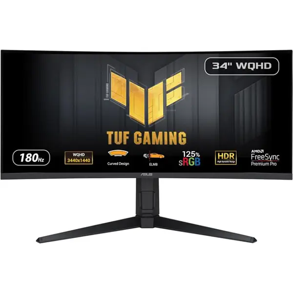 MON 34 AS VG34VQL3A TUF Gaming Curved 180Hz Curved VA DP HAS