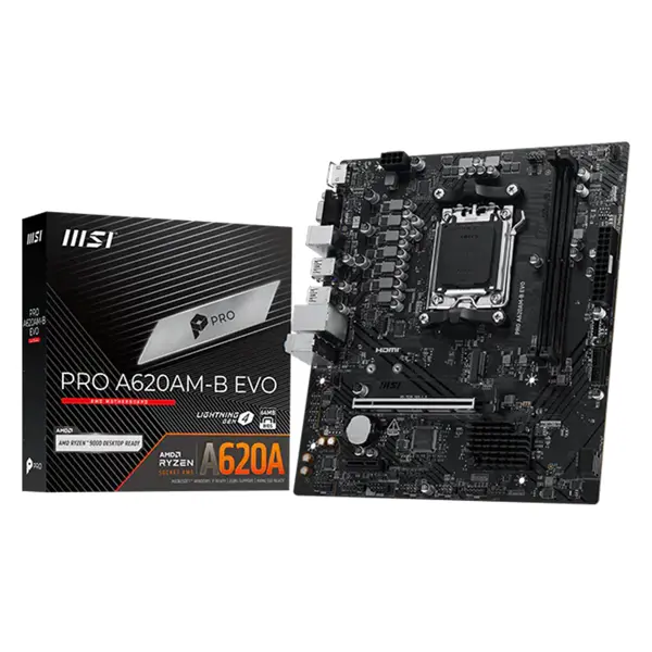 MSI Mainboard PRO A620AM-B EVO - ATX - Socket AM5 - AMD A620A