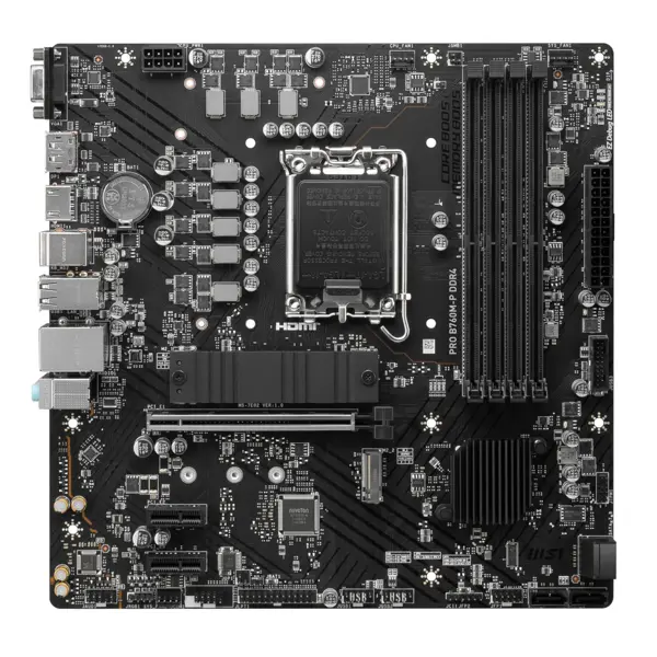 MSI Mainboard PRO B760M-P DDR4 - Micro ATX - Socket Intel 1700 - Intel B760