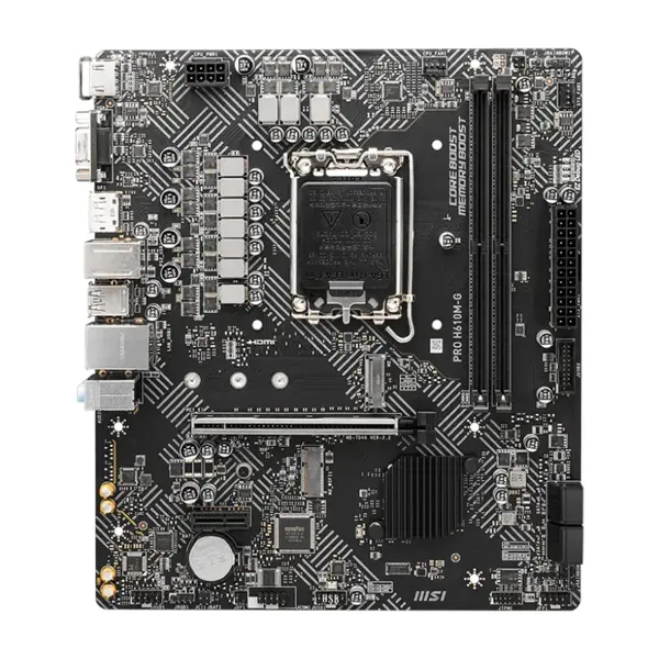 MSI Mainboard PRO H610M-G DDR5 - Micro ATX - LGA 1700 - Intel H610
