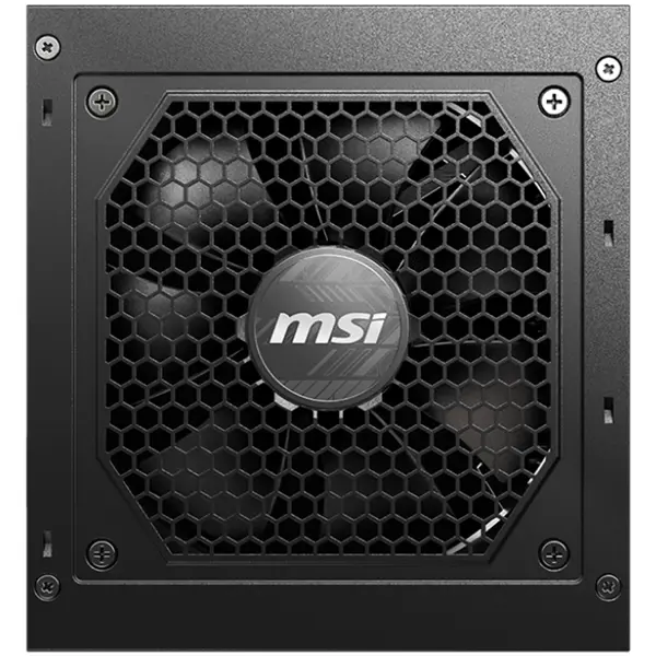 MSI PSU MAG A750GL PCIE5 II, 750W 80Plus Gold, 120mm Fan Active PFC, Fully Modular, 12VHPWR, ATX 3.1, PCIe 5.1, OVP, OCP, OTP, OPP, SCP, UVP, 100-240Vac, 47Hz-63Hz Input Frequency, ATX, 7Y, Black