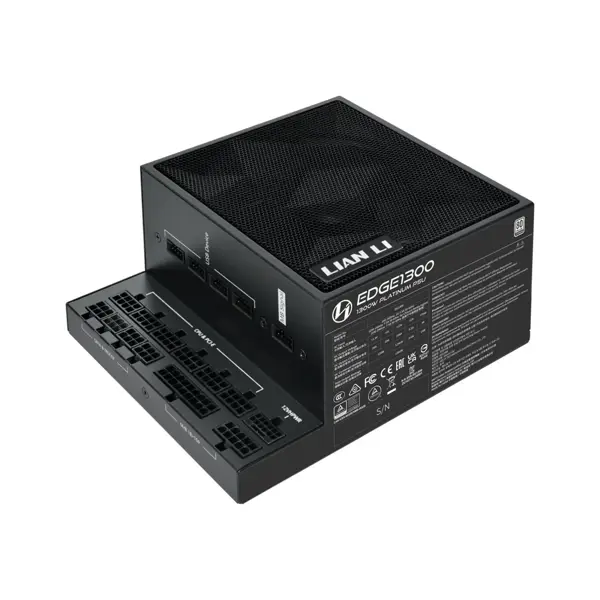 Napajalnik ATX Lian Li EDGE 1300W, 80 PLUS Platinum, 12VHPWR, Modularni, črn