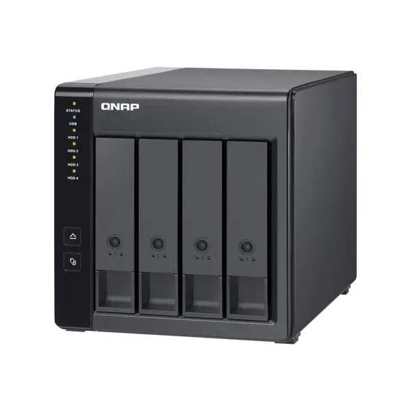 QNAP storage enclosure TR-004 - 4x 2.5"/3.5" SATA HDDs/SSDs - USB-C 3.2 Gen 1