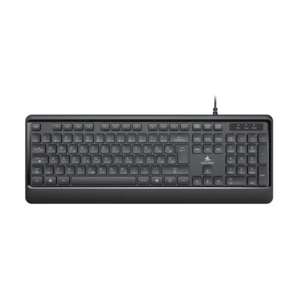 NaviaTec K105 USB Wired Keyboard, 104 keys, HR layout