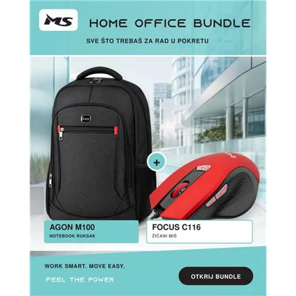 NOT DOD MS AGON M100 ruksak + miš gratis