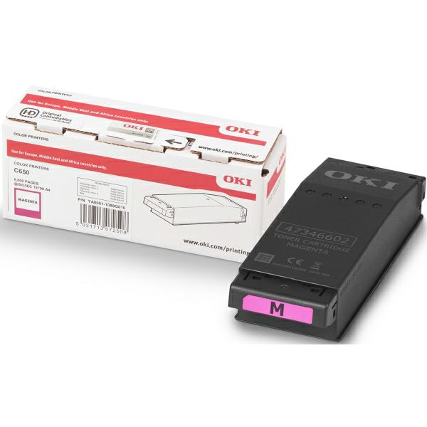 Oki toner C650dn, magenta, 6000 str.