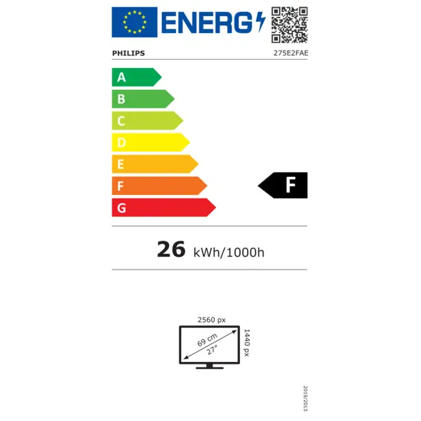 Philips 275E2FAE 27" IPS QHD 75Hz monitor