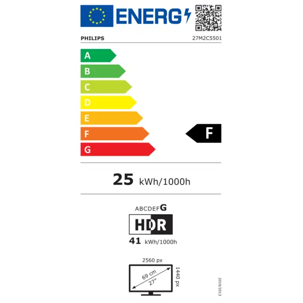 Philips Evnia 27M2C5501 27" VA QHD 180Hz monitor