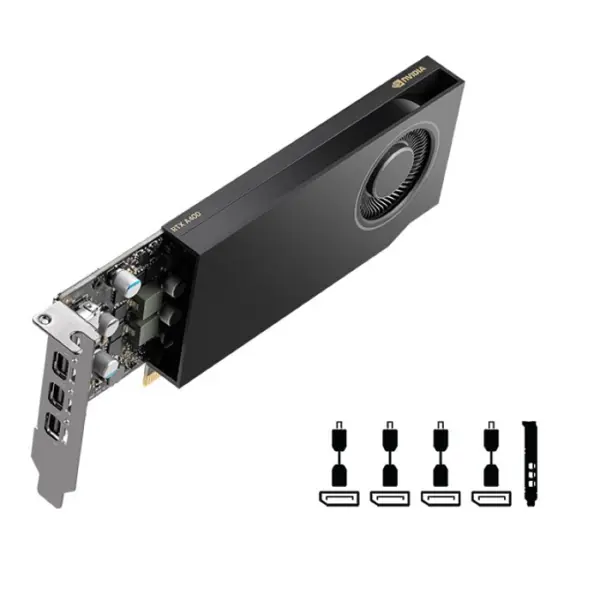 PNY RTX A400 4GB GDDR6 PCI-E 4.0 graphics card