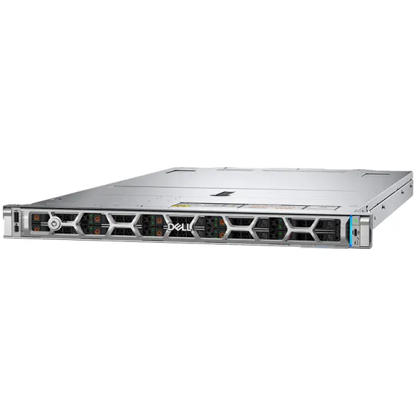 PowerEdge R470, 8x2.5", Intel Xeon 6 6507P (3.5G, 8C/16T, 24GT/s, DDR5-6400, 150W), 32GB RDIMM 6400MT/s, 480GB SSD SATA, PERC H965i, iDRAC10 Enterprise, Dual PSU 1100W, DP 10GbE, Sliding Rails, 3Y NBD