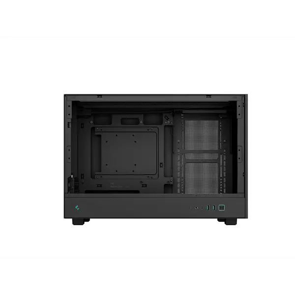 Računalniško ohišje DeepCool CH260, Micro-ATX, kajeno steklo, črno