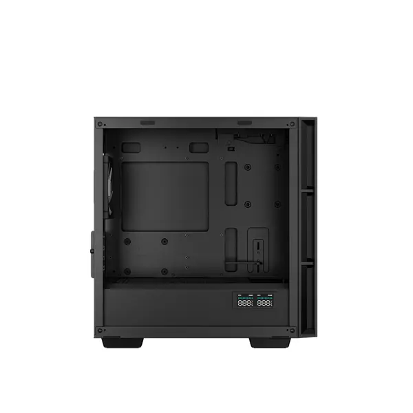 Računalniško ohišje DeepCool CH360 Digital, Micro-ATX, ARGB, LCD, kaljeno steklo, črno
