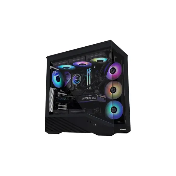 Računalniško ohišje Lian Li Vector V100, ATX, Midi-Tower, kaljeno steklo, črno