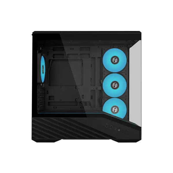 Računalniško ohišje Lian Li Vector V100 MINI, Micro-ATX, kaljeno steklo, črno