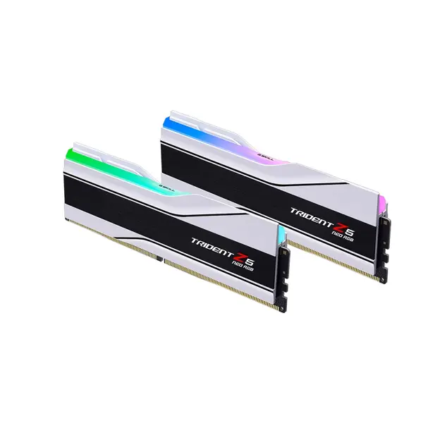 RAM DDR5 32GB Kit (2x 16GB) 6400MT/s CL32 1.40V, G.SKILL Trident Z5 Neo RGB, AMD Expo, bel