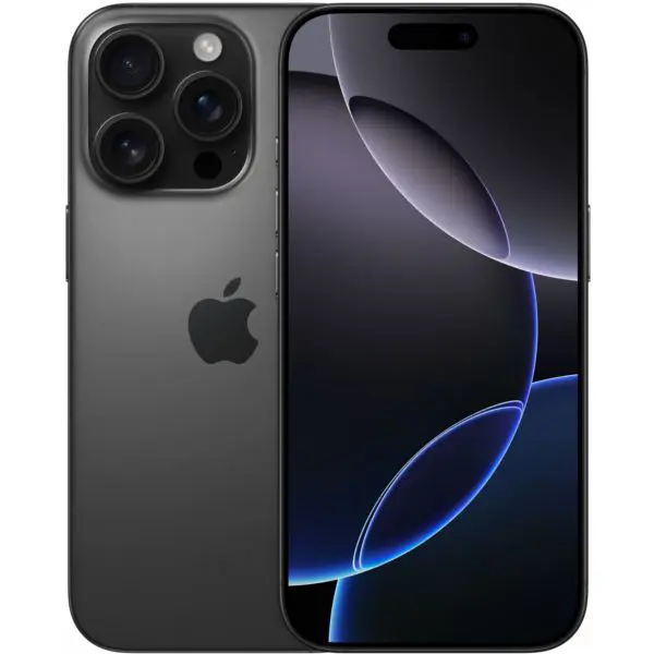 Refurbished Apple iPhone 16 Pro, 128GB, Black