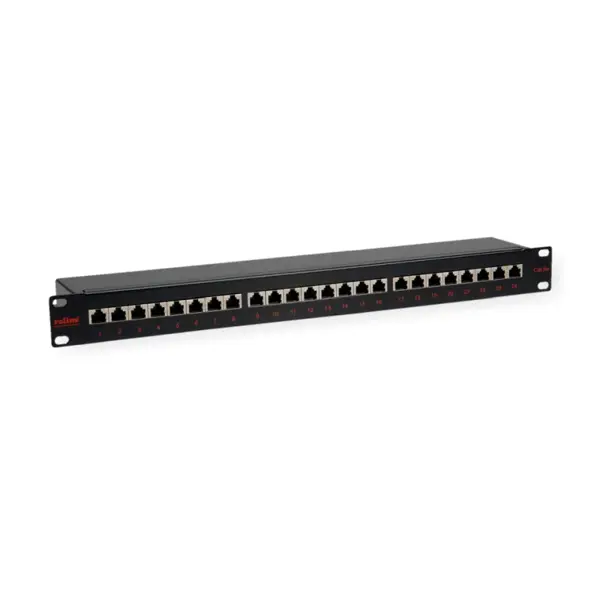 Roline Cat.5e 19" Patch Panel 24-porta STP, crni