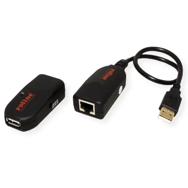 Roline USB2.0 produžni port preko RJ45 (do 50m)