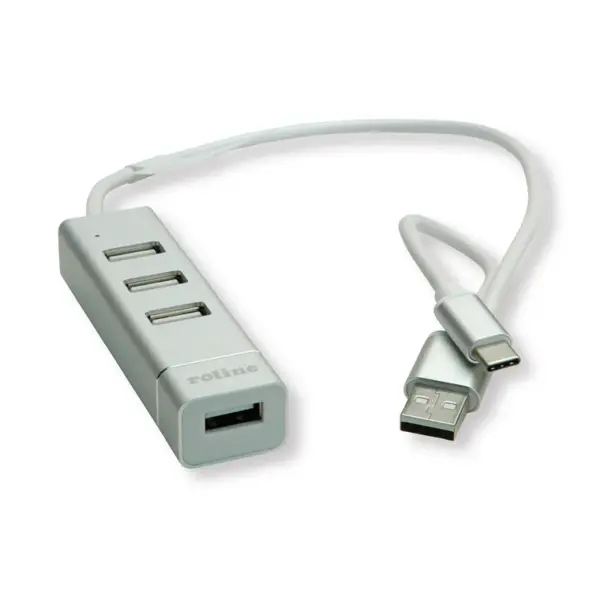 Roline USB2.0 TIP-A+C Hub 4-portni
