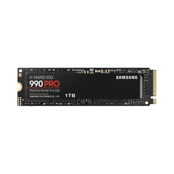 Samsung 990 Pro 1TB NVMe PCIe 4.0 M.2 SSD, R/W: 7450/6900 MB/s (MZ-V9P1T0BW)