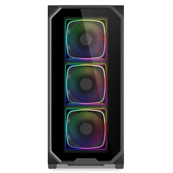 SHARKOON AK5G RGB midiATX okno črno ohišje