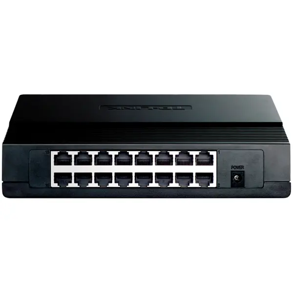 Switch TP-Link TL-SF1016D, 16-Port RJ45 10/100Mbps desktop switch, 3.2Gbps Switching Capacity, Fanless, Auto Negotiation/Auto MDI/MDIX, Plastic case
