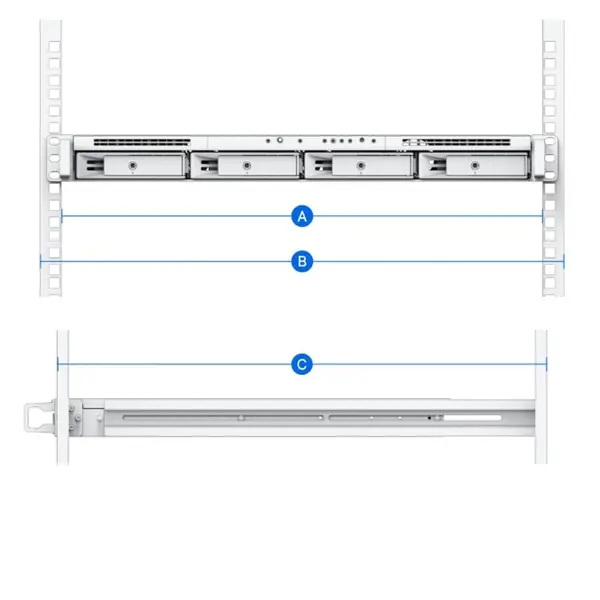 Synology RKM114 set vodilica fiksne