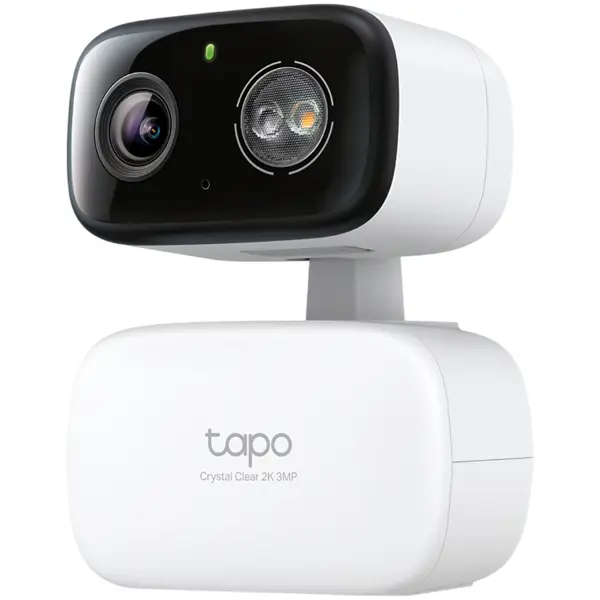 Tapo Indoor/Outdoor Home Security Wi-Fi Camera, Max. Resolution: 2304x1296px, microSD Card Slot (Up to 512 GB), Live View, Vivid Colors, Sound and Light Alarm, Local and Cloud Storage