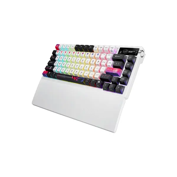 Tipkovnica ASUS ROG Azoth X Wireless, ROG NX Snow V2, OLED, RGB, USB, US