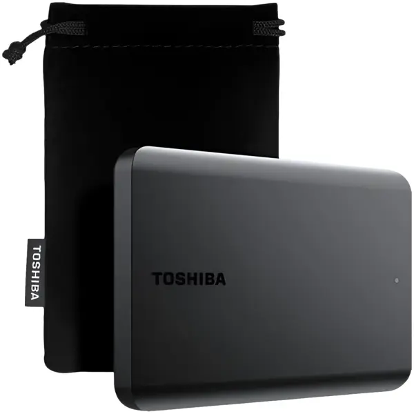 Toshiba External Hard Drive Canvio Basics Excl (2.5" 1TB, USB3.2 Gen 1, Black)