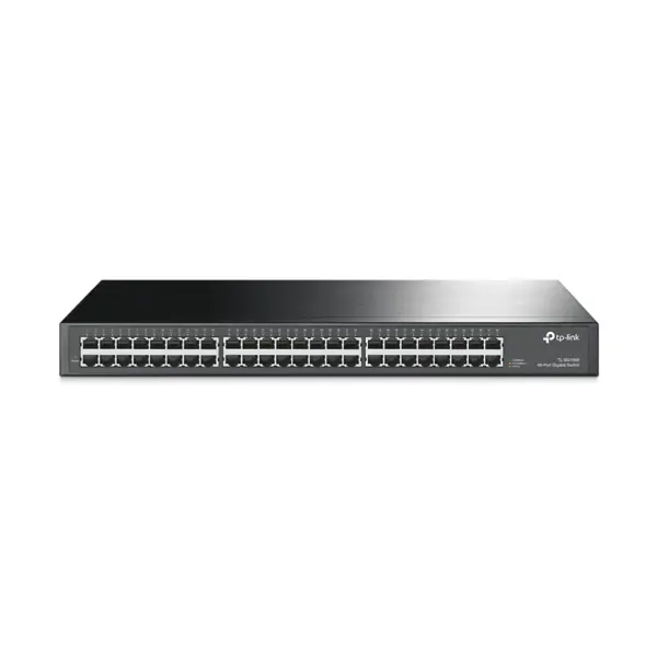 TP-Link 48-port Gigabit preklopnik (Switch), 48×10/100/1000M RJ45 ports, 1U 19" rack-mount, metalno kućište