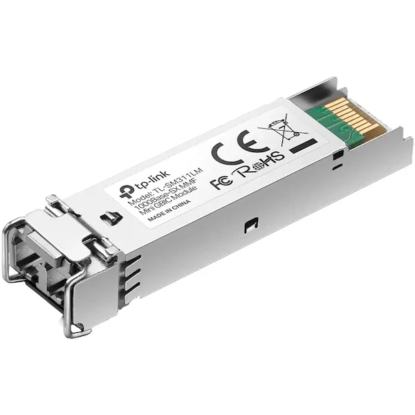 TP-Link SM311LM Omada 1000Base-SX MMF Mini GBIC Module, Multi-mode MiniGBIC module, Supports Digital Diagnostic Monitoring (DDM), Compatible with Small Form Pluggable Multi-Source Agreement (SFP-MSA),