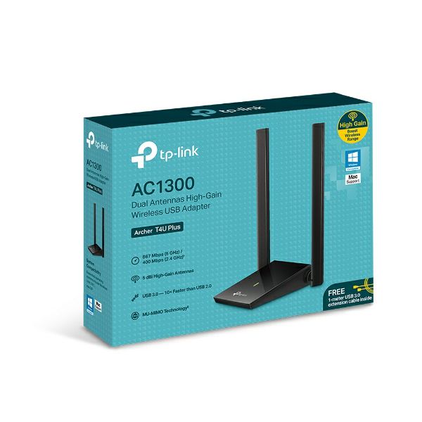 TP-Link Archer T4U Plus, AC1300 WLAN USB adapter