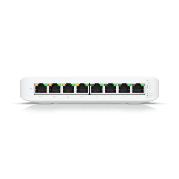 Ubiquiti UniFi Managed 8-port Gigabit Switch (4-port PoE+) 52W (USW-LITE-8-PoE)