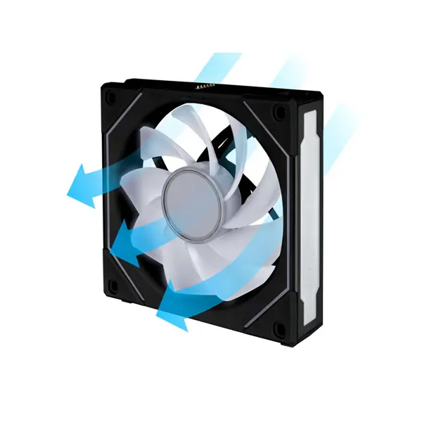 Ventilator za ohišje Lian Li UNI FAN SL-INF 120 Reverse Blade, ARGB, PWM, 120mm, črn