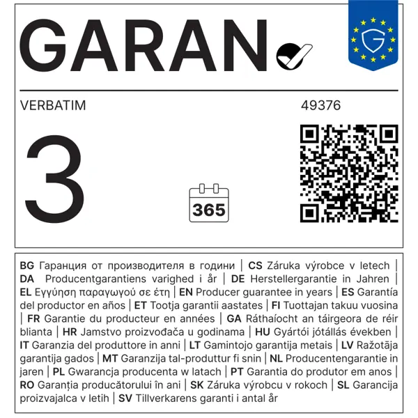 Verbatim Vi3000 2TB SSD M.2 NVMe PCIe Gen3x4, R/W: 3100/2200MB/s