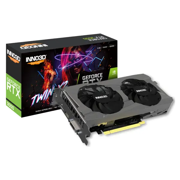 INNO3D graphics card GeForce RTX3050 6GB Twin X2 V2 - 6 GB GDDR6