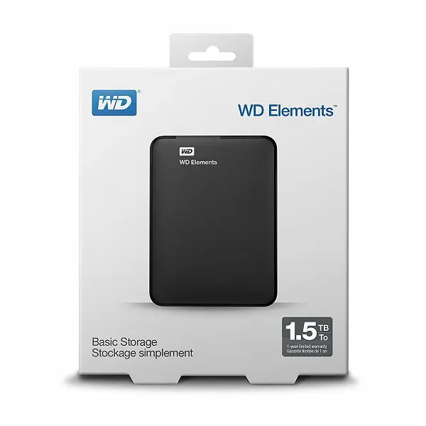 WD Elements 1.5TB Portable 2,5", USB 3.0