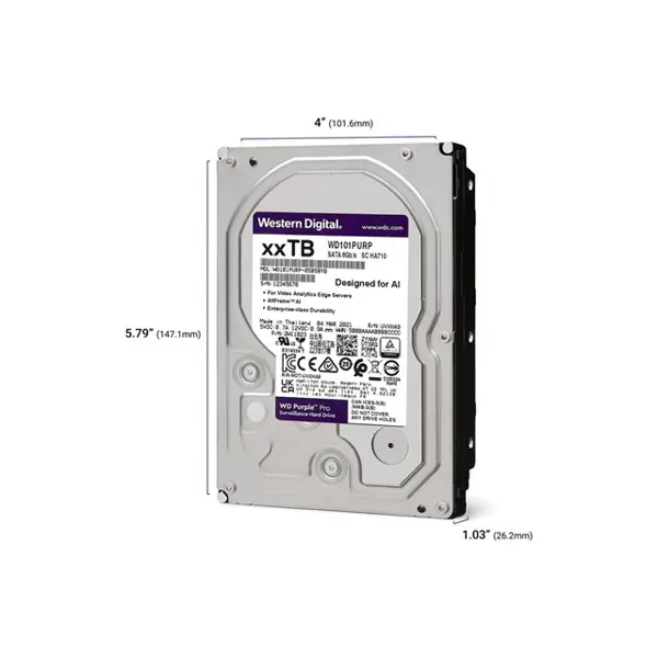 WD Purple Pro 22TB SATA 6Gb/s 3.5inch