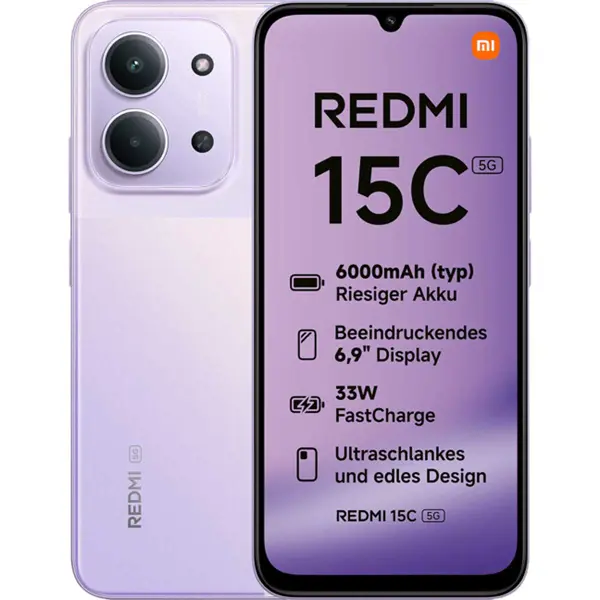 Xiaomi Redmi 15C 4/256GB 5G Dusk Purple EU
